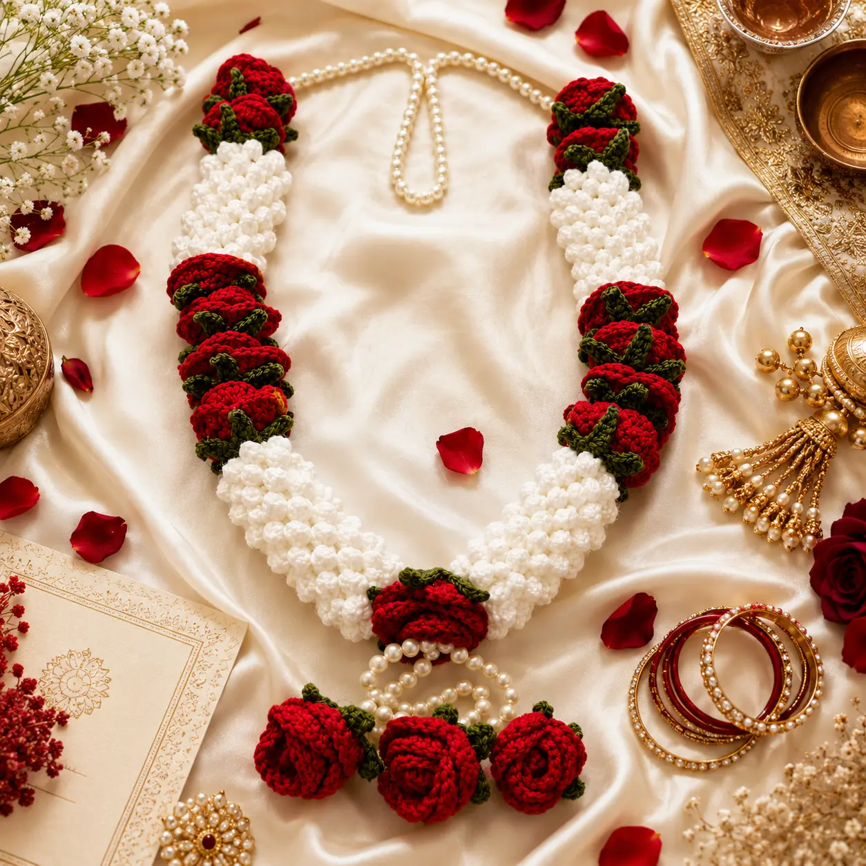 Handmade Crochet Deity Varmala