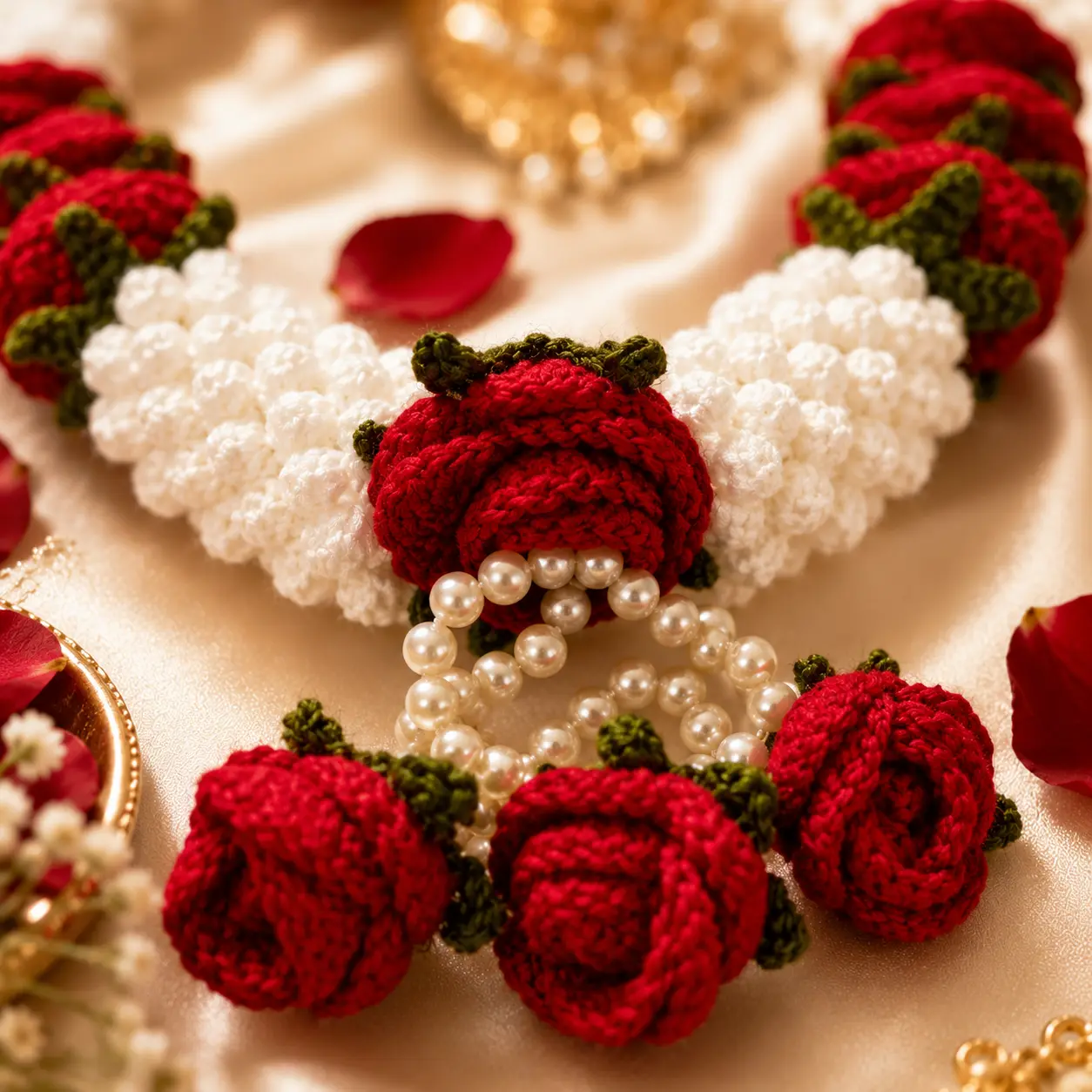 Handmade Crochet Deity Varmala - Image 5
