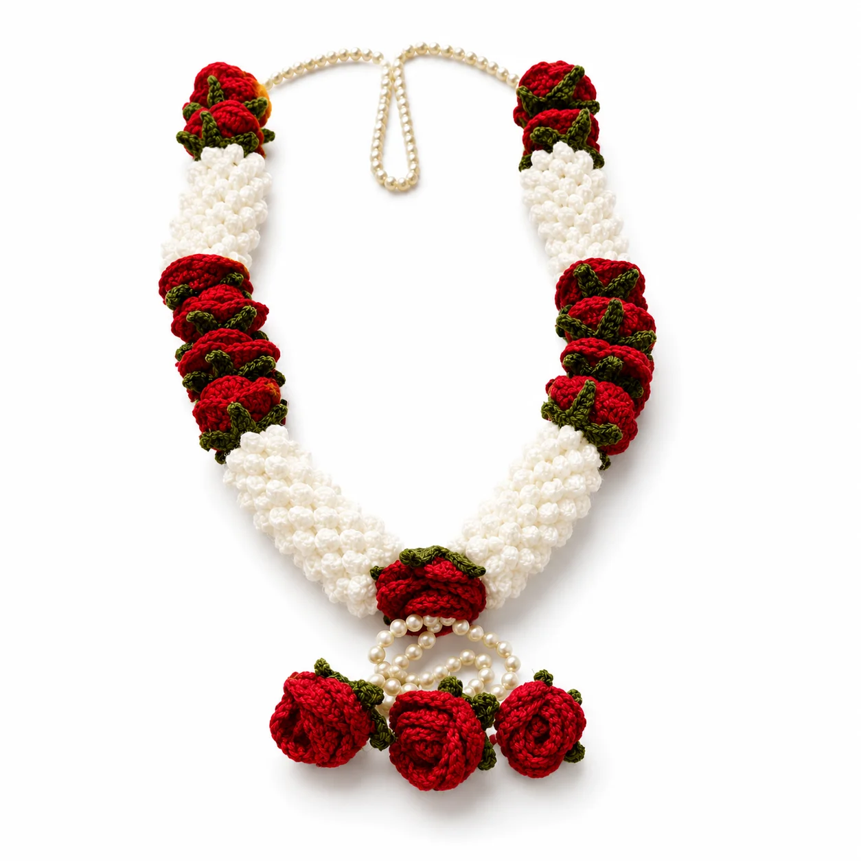 Handmade Crochet Deity Varmala - Image 2